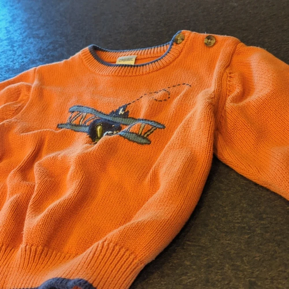 Gymboree orange knit